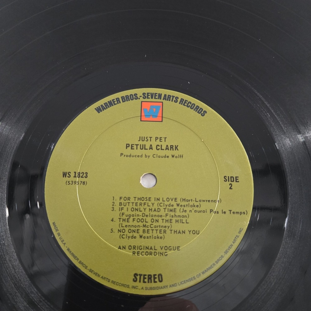 Petula Clark - Just Pet 12" Record 1966 Warner Bros Vinyl LP Album VG Tested - Picture 12 of 12